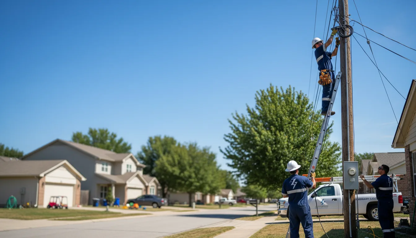 Residential electrician providing installation services in Brewster, OH